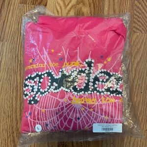Size large color pink brand new good quality brand spider